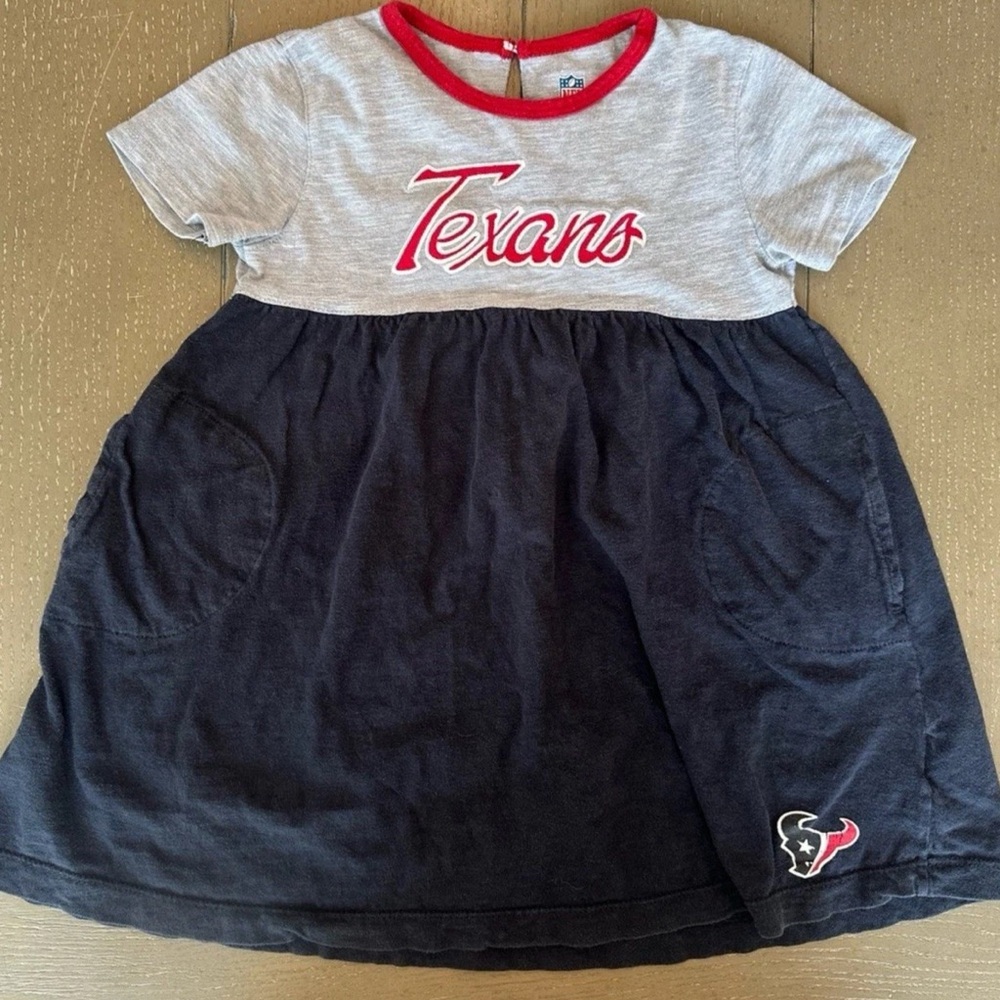 Toddler Girl Houston Texans Short-Sleeve Cheerleader Dress by NFL • Size 4T